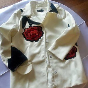 Elegant embroidery suit jacket look classy high end very nice style